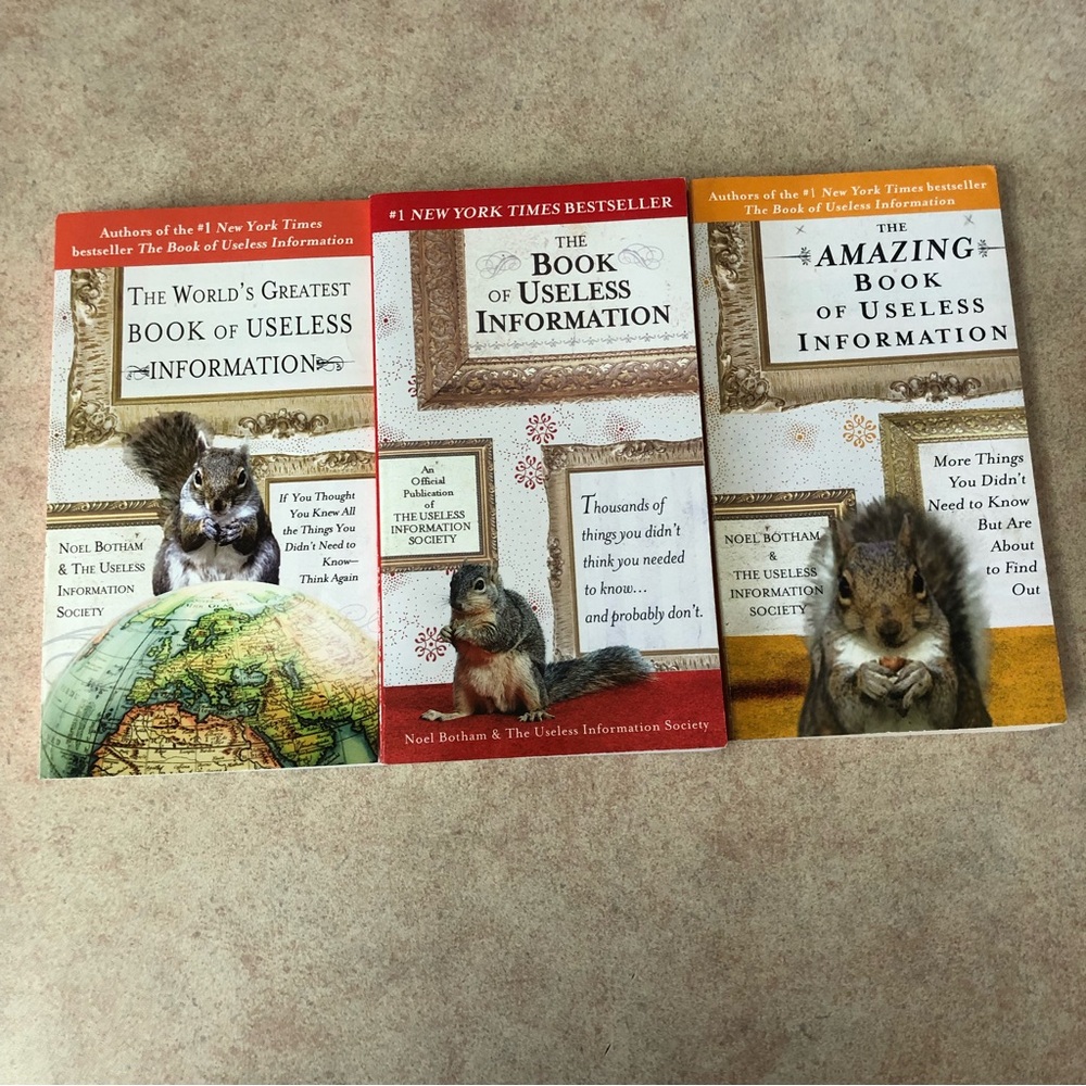 The Book Of Useless Information Series by Noel Botham Amazing & Greatest Set 3